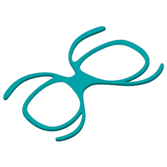 Décor ajouré en forme de lunettes